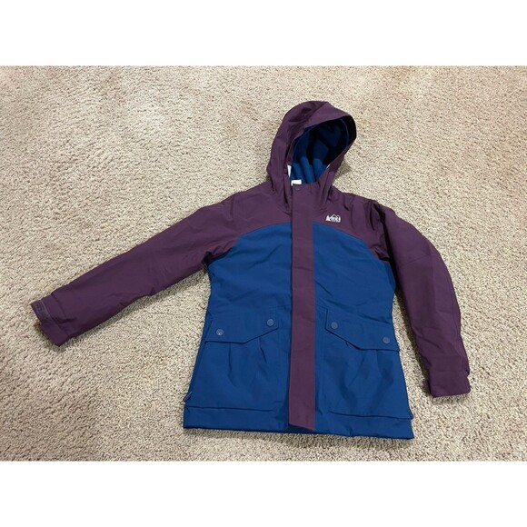 REI Other - Girls REI CO-OP Peak Fleece Lined Insulated Nylon  Winter Jacket Blur Purple S 8